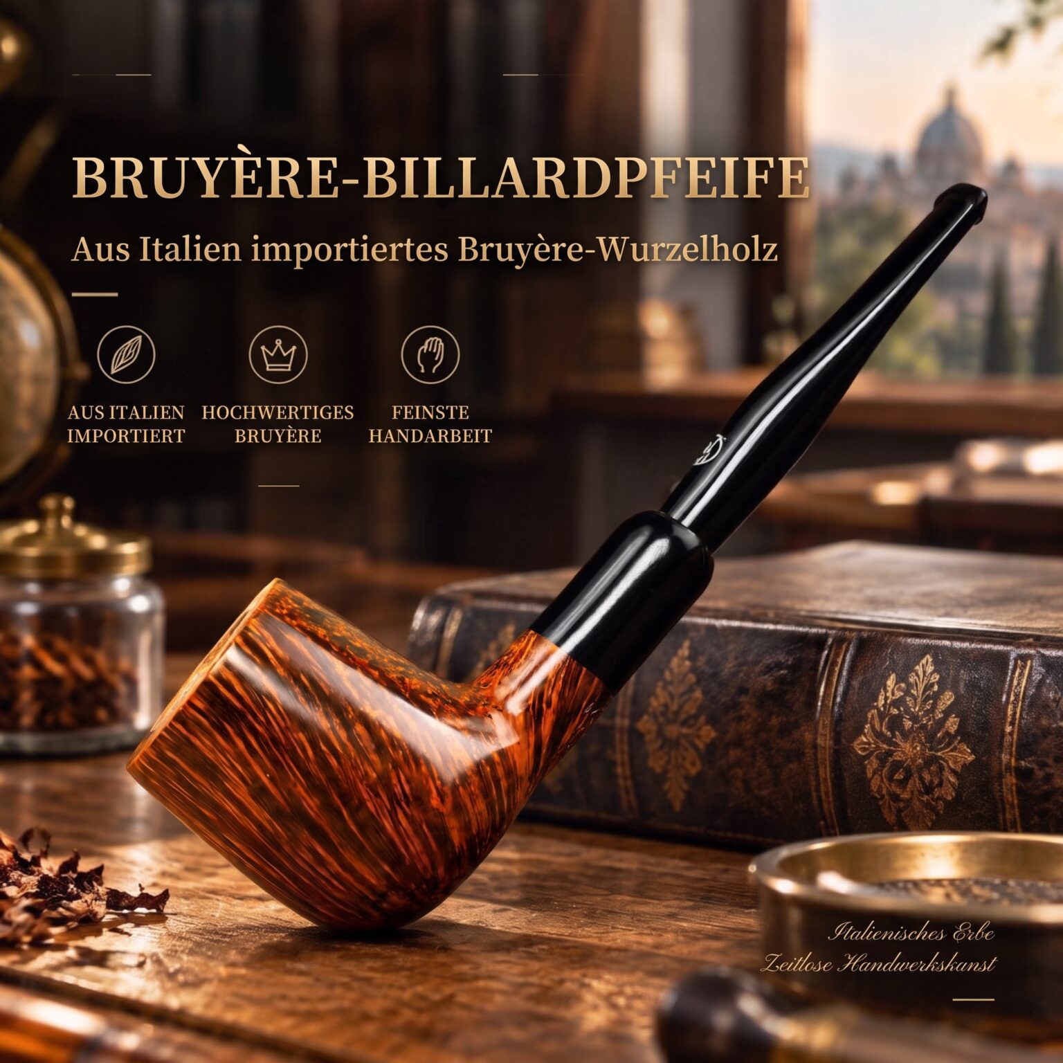 Klassische gerade Billiard Pfeife