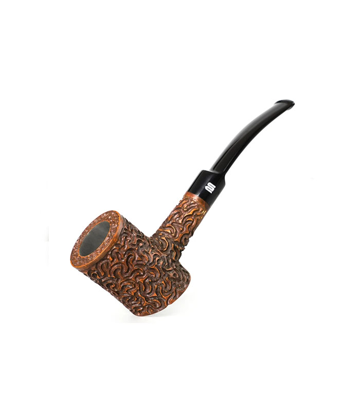 Hand-Carved Cherry Wood Hammer Pipe