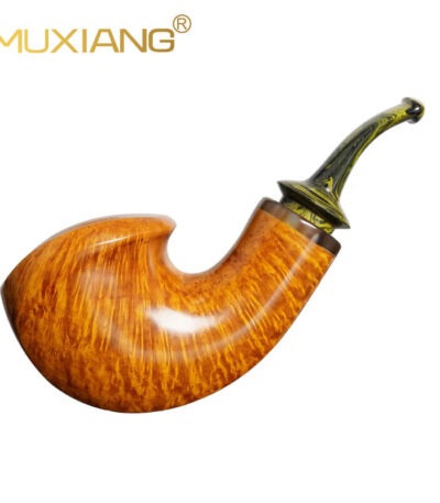 Große Kammer-Briarholz-Ganoderma-Lucidum-Typ-Raucherpiefe mit Cumberland-Mundstück