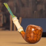 Rustikale Freehand-Pfeife im nordischen Stil