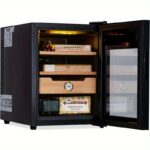 Zigarrenschrank mit integriertem Hygrometer und Thermometer