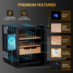 Zigarrenschrank mit integriertem Hygrometer und Thermometer