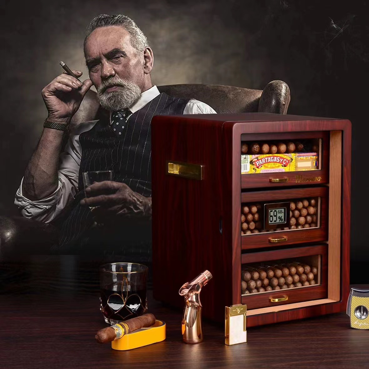 Humidor Schrank mit automatischer Befeuchtung