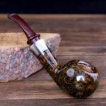 Traditionelle dänische Bruyère-Apfelpfeife