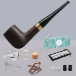 Klassische Billardpfeife aus Ebenholz