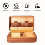 Vintage Reise-Zigarrenetui aus echtem Leder