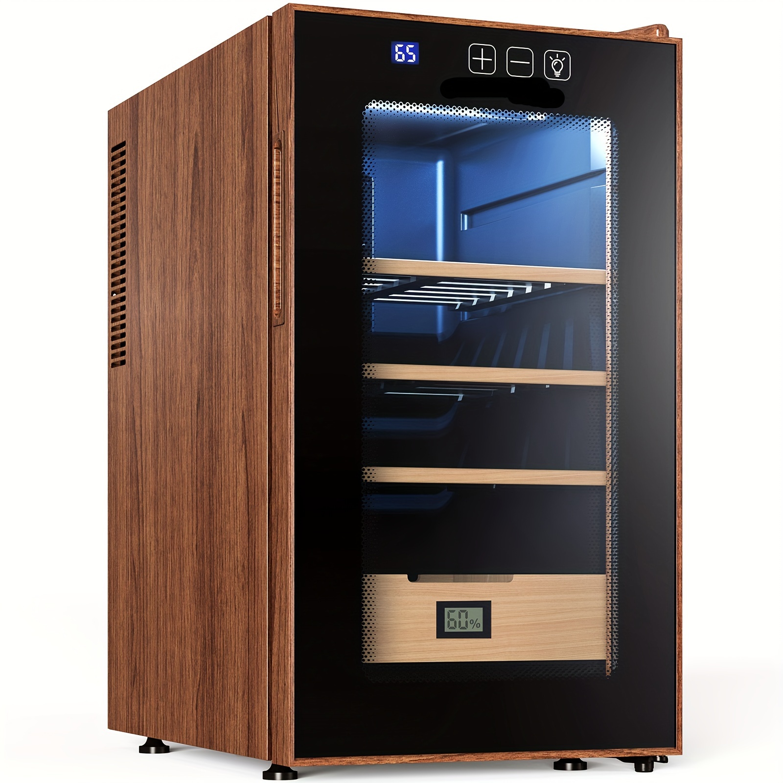 511c60eb 73b3 43c0 81da 39d175e1e94b Zigarrenschrank aus spanischem Zedernholz mit digitalem Display