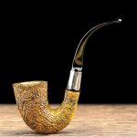 Große Sherlock-Holmes handgefertigte gebogene Pfeife