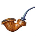 Premium Wurzelholzpfeife mit natürlichem Plateaux