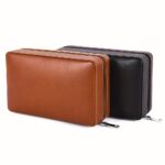 Vintage Reise-Zigarrenetui aus echtem Leder