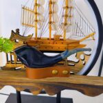 Freehand Blaue Wal Pfeife