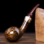 Traditionelle dänische Bruyère-Apfelpfeife