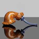 Premium Wurzelholzpfeife mit natürlichem Plateaux