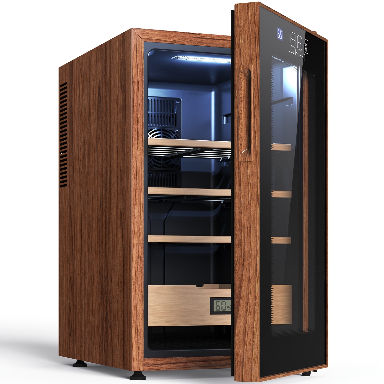 9a85dd6d abca 45b9 9711 70ad5add4ff9 Zigarrenschrank aus spanischem Zedernholz mit digitalem Display