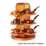 Drehbarer Pfeifenhalter aus Kirschholz