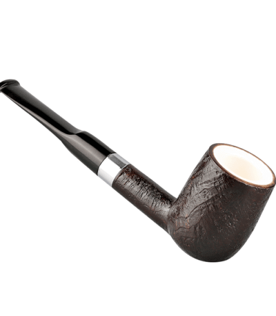 Große Bruyère-Billardpfeife mit Meerschaum-Einsatz