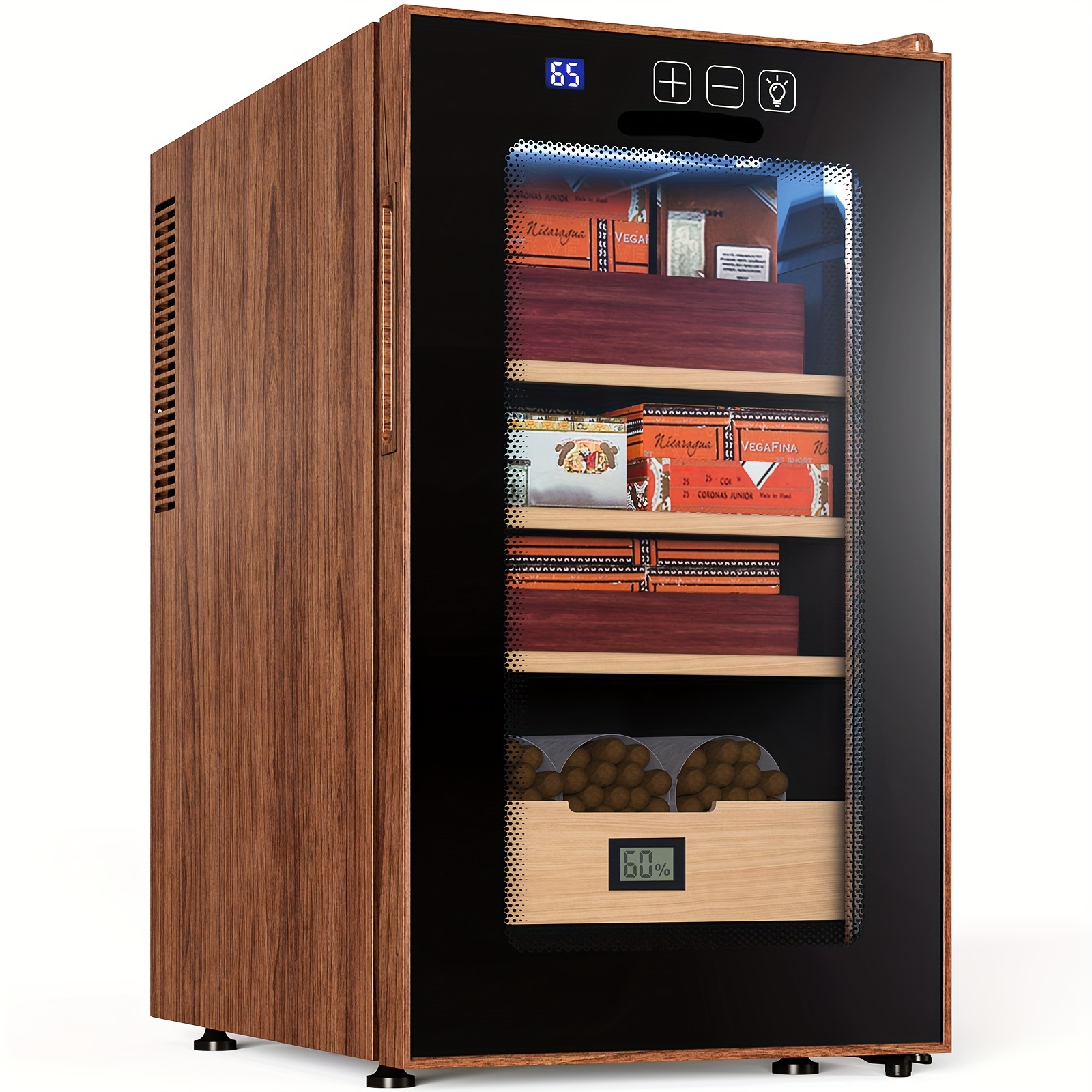 d23ce0d2 cff3 4705 afbf 47281724619b Zigarrenschrank aus spanischem Zedernholz mit digitalem Display