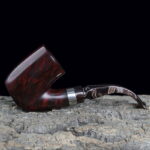 Edle Freehand-Pfeife mit Silberapplikationen