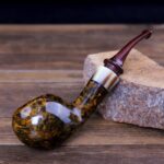 Traditionelle dänische Bruyère-Apfelpfeife