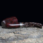 Edle Freehand-Pfeife mit Silberapplikationen