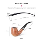 Zauberer Pfeife mit 9mm Filtern