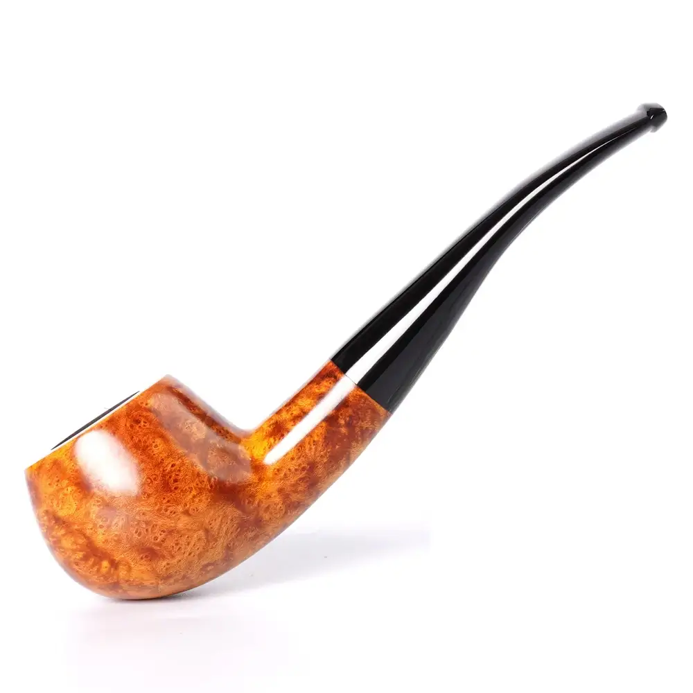 MUXIANG Small tomato pipe holmes curved handle pipe handmade briar tobacco pipe