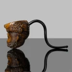 Von Hand geschnitzte Bruyère-Pfeife in Affenform