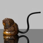 Von Hand geschnitzte Bruyère-Pfeife in Affenform