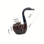 Handgefertigte Bruyère-Pfeife in Schwanenform