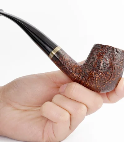 Handgefertigte Steinlorbeerholz-Sherlock-Holmes-Sandstrahlpfeife