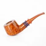 Handgefertigte Bruyère-Pfeife mit dicker Schale und Tomatenform