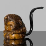 Von Hand geschnitzte Bruyère-Pfeife in Affenform