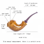 Handgemachte personalisierte Bruyèrepfeife