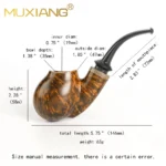 Handgefertigte Briarholz-Pfeife in Eiform