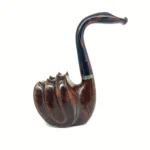 Handgefertigte Bruyère-Pfeife in Schwanenform