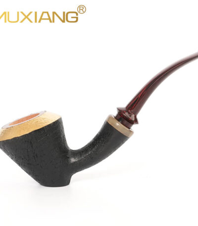Handmade Luxury Sandblasted Tabletop Tobacco Pipe