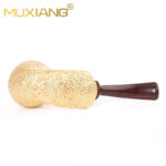 Bruyère-Kugelfisch-Tabakpfeife mit Vergoldung