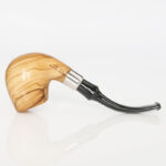 Handgefertigtes 9 mm Bent Billard-förmiges Olivenholz Pfeifen