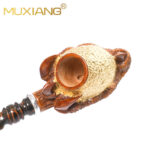 Vergoldete Bruyère-Tabakpfeife