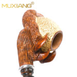 Vergoldete Bruyère-Tabakpfeife