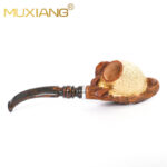 Vergoldete Bruyère-Tabakpfeife