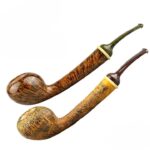Freestyle lange Beine flache Eichel spanische handgefertigte Bruyère-Holzpfeife