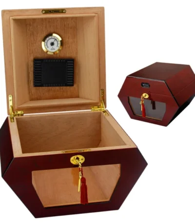 Sechseckiger Zigarrenbox-Humidor