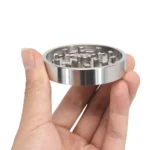 64 mm Edelstahl-Kräutermühle mit Pollensammler