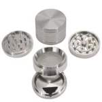 64 mm Edelstahl-Kräutermühle mit Pollensammler