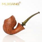 Handgeschnitzte Freehand-Pfeife mit Karpfenmuster