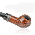 Kurzer Schaft Briarwood Bulldog Pfeife mit Silberring