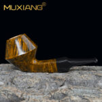 Handgemachte gerade Bulldog-Pfeife aus Bruyèreholz