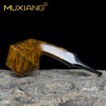 Handgemachte gerade Bulldog-Pfeife aus Bruyèreholz