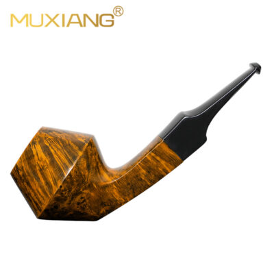 Handgemachte gerade Bulldog-Pfeife aus Bruyèreholz